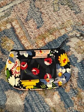 Vera Bradley Poppy Fields Cotton ID Zip Case